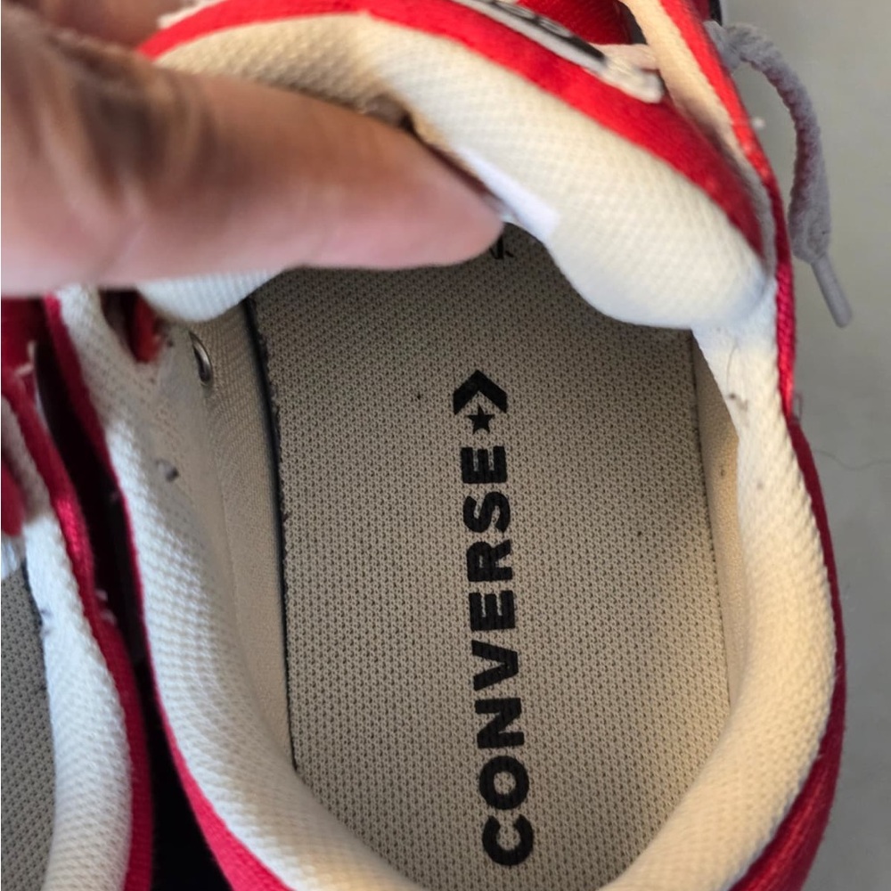 Converse All Star Street Slip On Unisex Kids Classic Red Sneakers - Picture 14 of 16